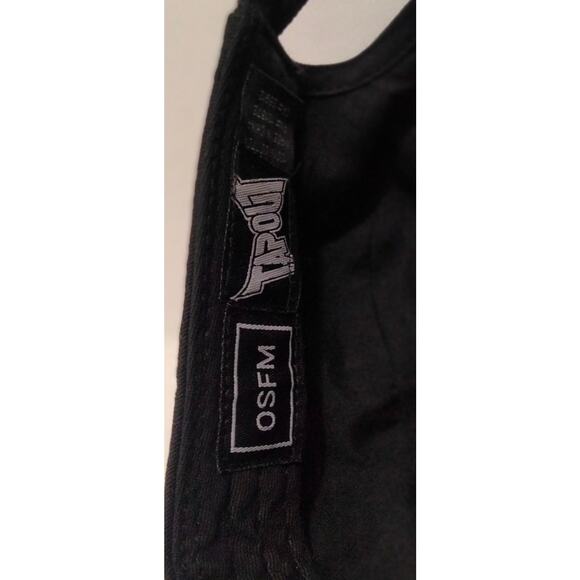 Tapout Black Grey White Hat Adjustable Drip Wet Paint Logo Conductor Style Cap - Picture 5 of 7